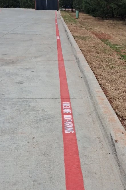Fire Lane Striping