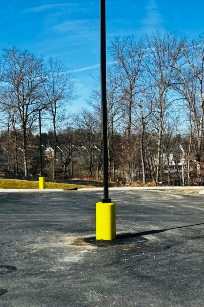Lightpole base painting